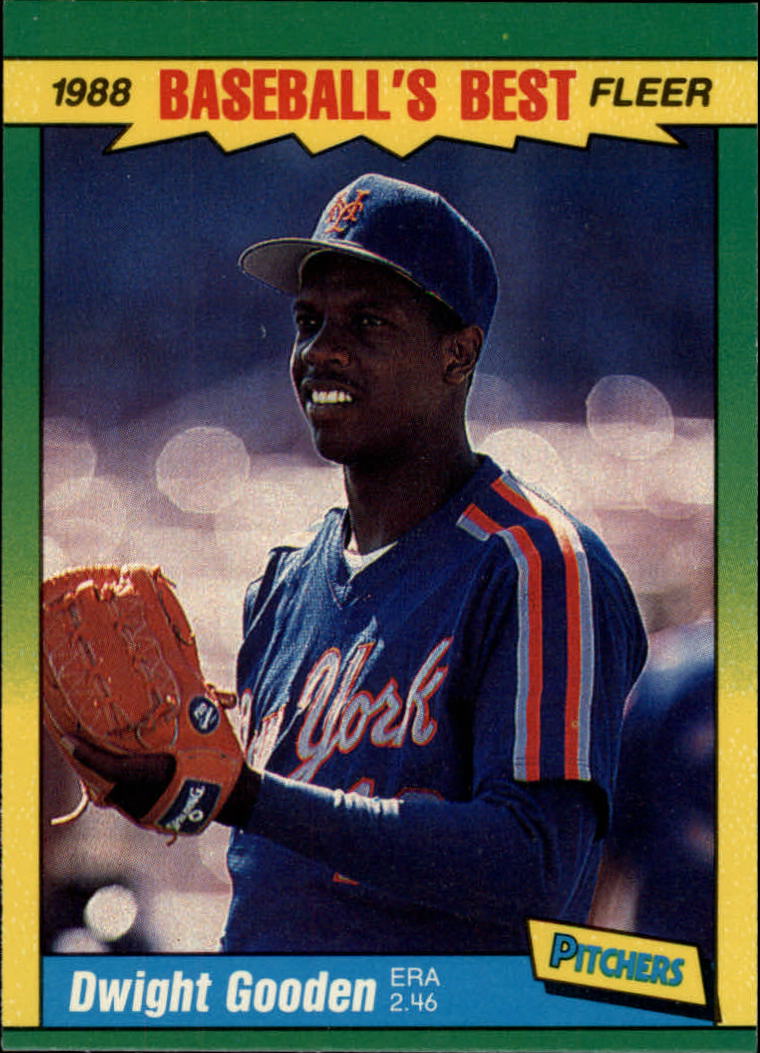1988 Fleer Sluggers/Pitchers Baseball Cards    015      Dwight Gooden